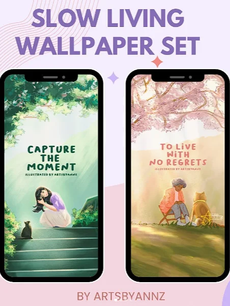 Slow Living Wallpaper Art product image (1)