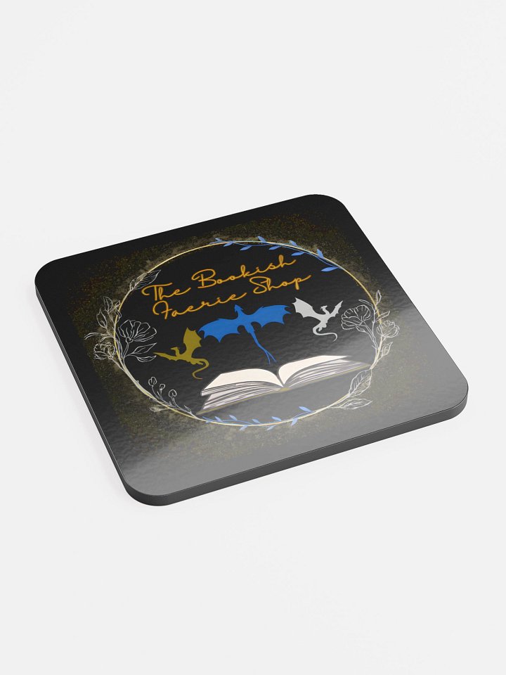 The Bookish Faerie Shop Coaster (Dragons Filled In) product image (2)