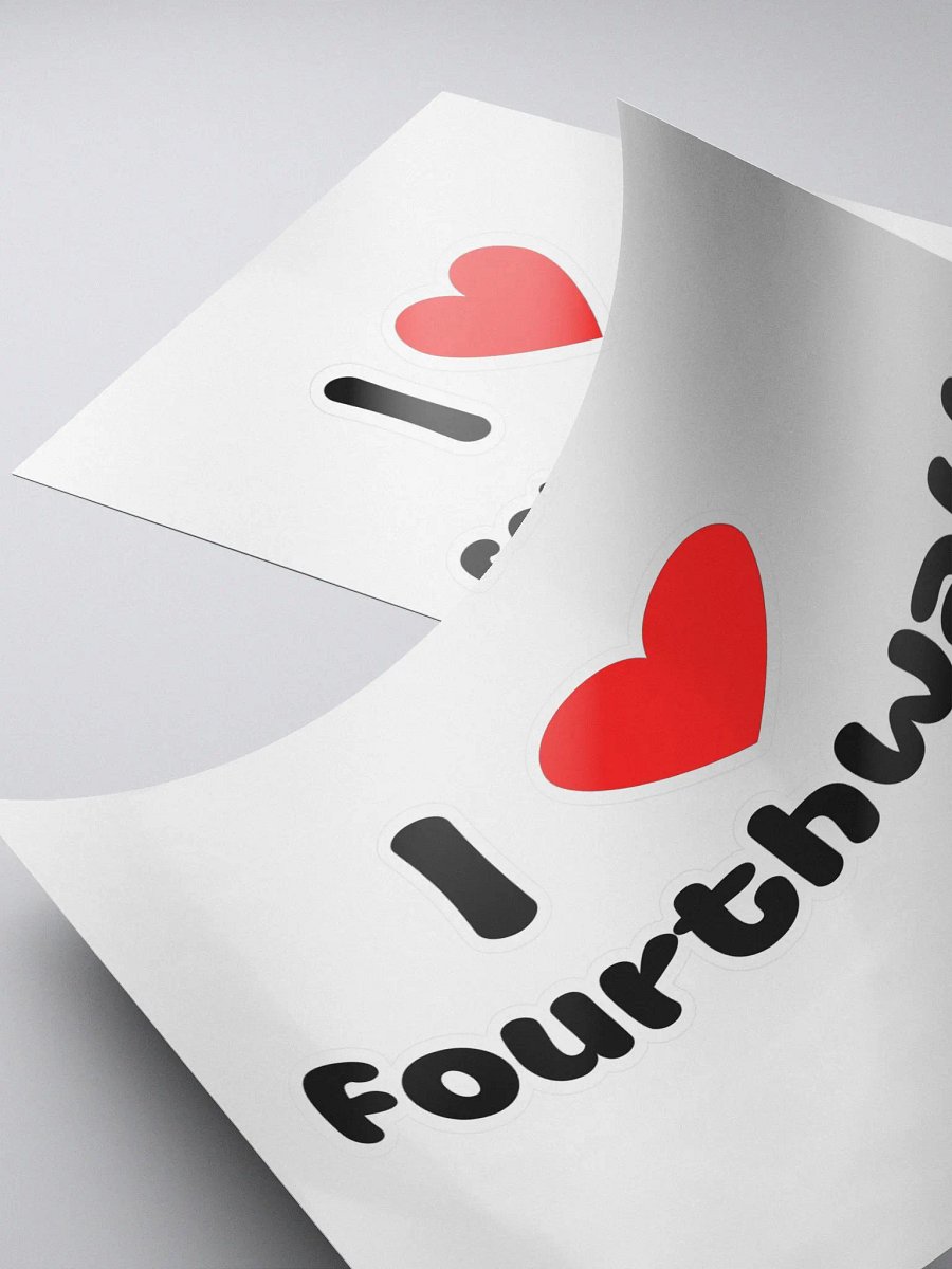 I Love Fourthwall Sticker product image (4)