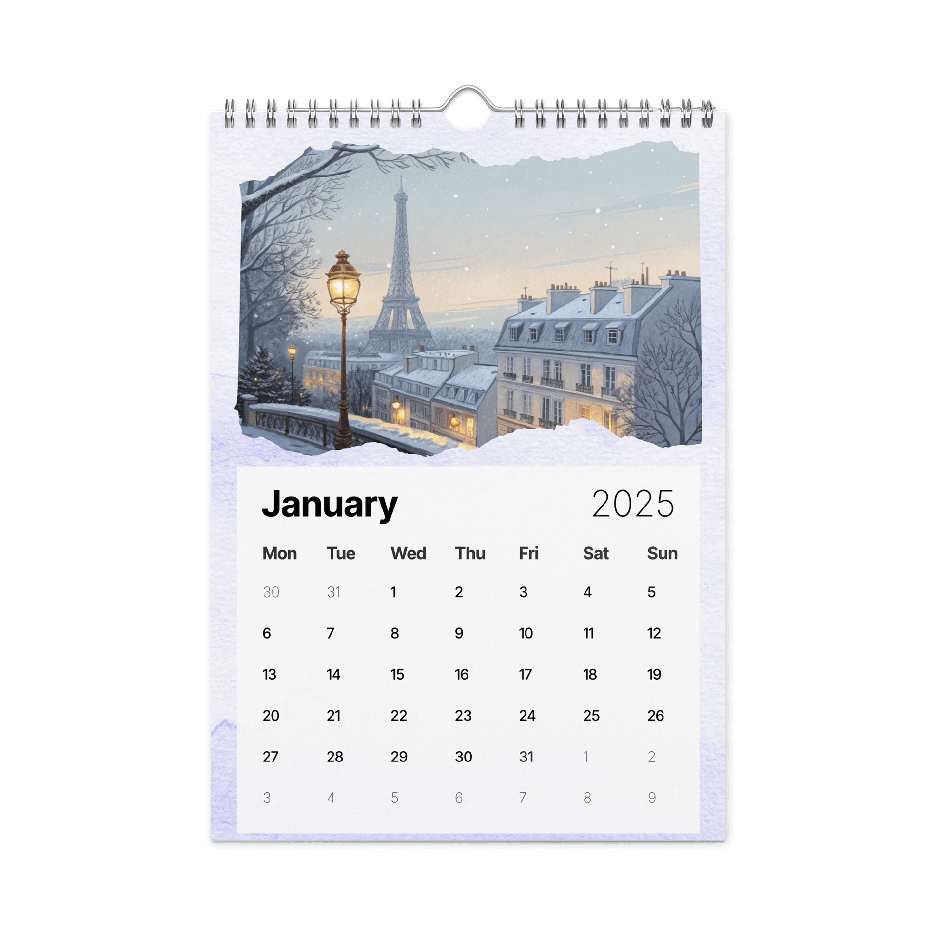 WORLD CAPITALS WATERCOLOR WALL CALENDAR 2026 product image (6)