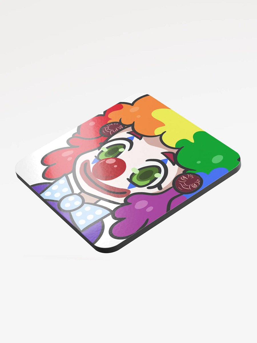 Thrift-tan clown coaster product image (3)