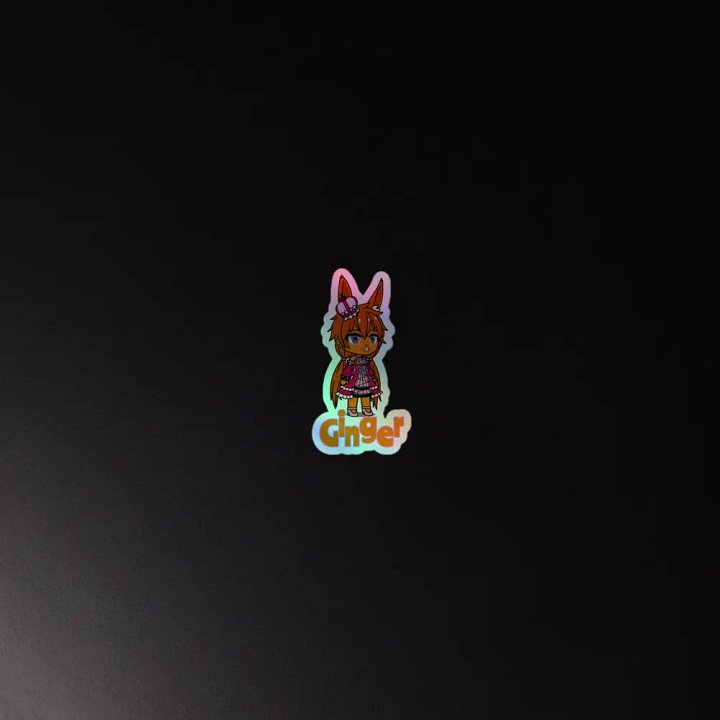 Ginger - Star Cluster Bunnies - rainbow sticker product image (2)