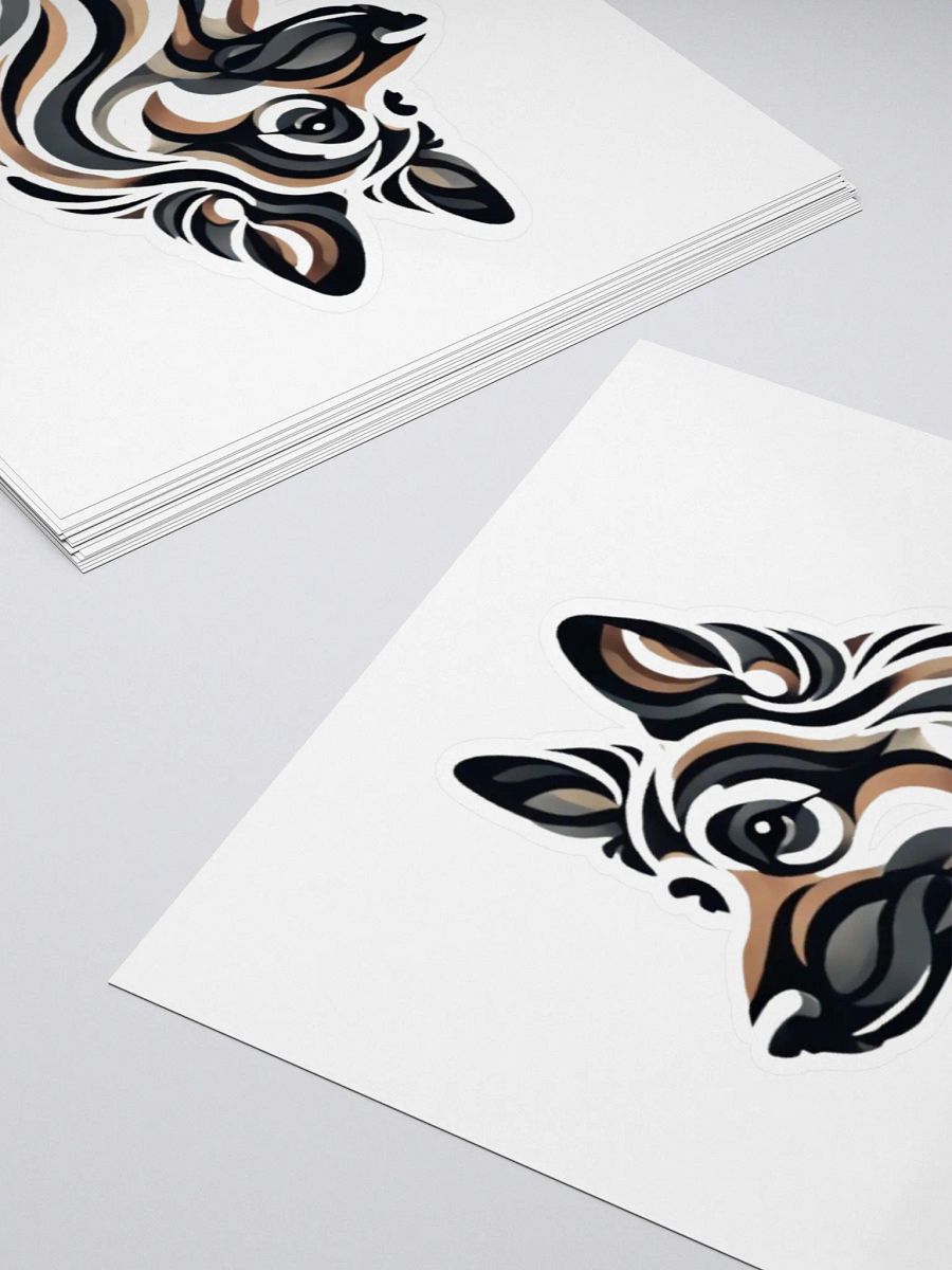 Sleek German Shepherd Abstract Art Sticker product image (11)