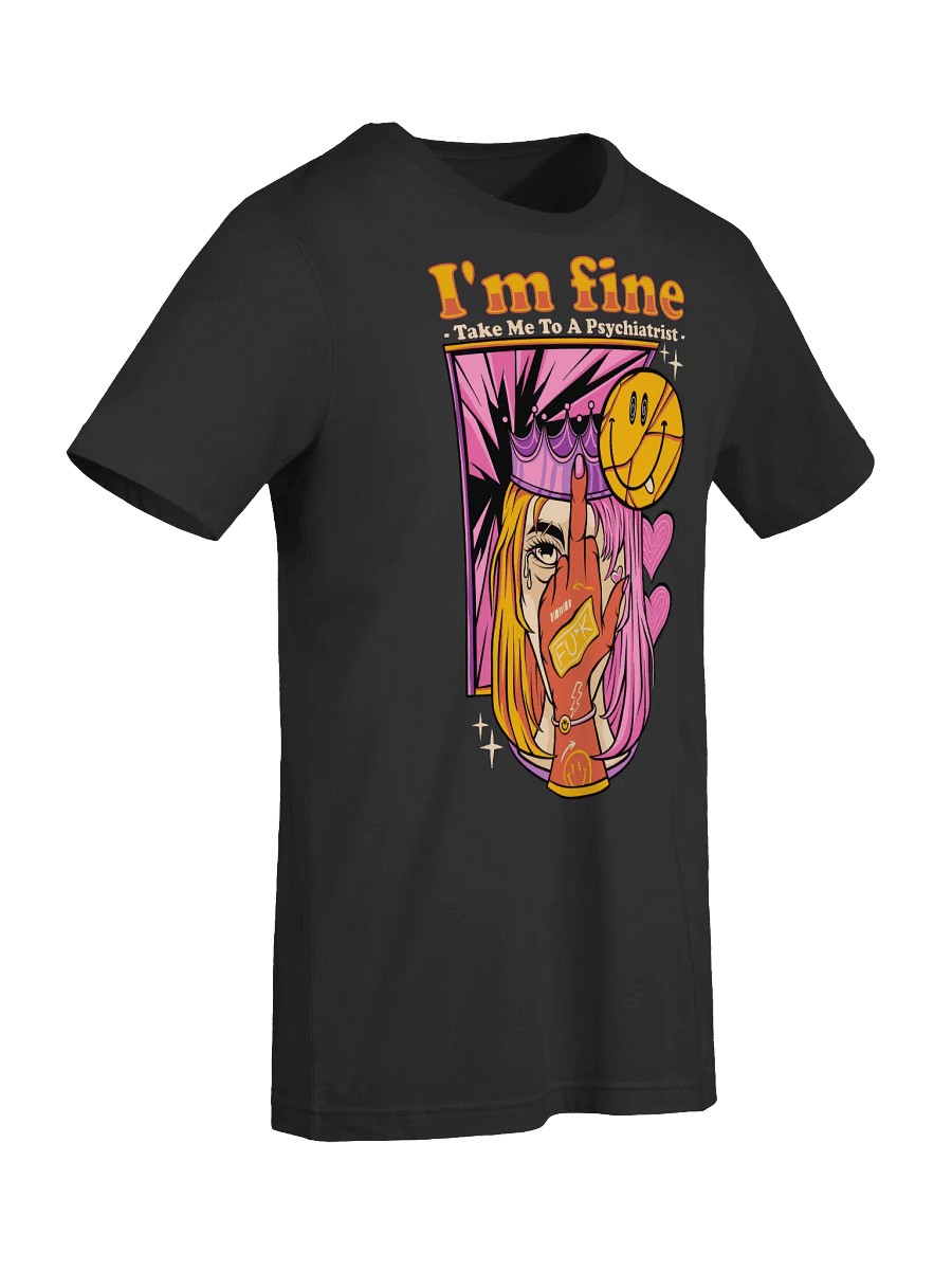 Bold & Edgy Middle Finger Crown Graphic T-Shirt product image (9)