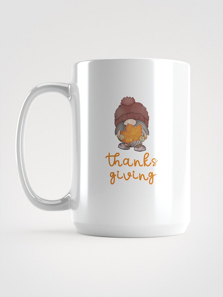 Thanksgiving Gnome Mug – Cozy Autumn Leaf Design product image (1)