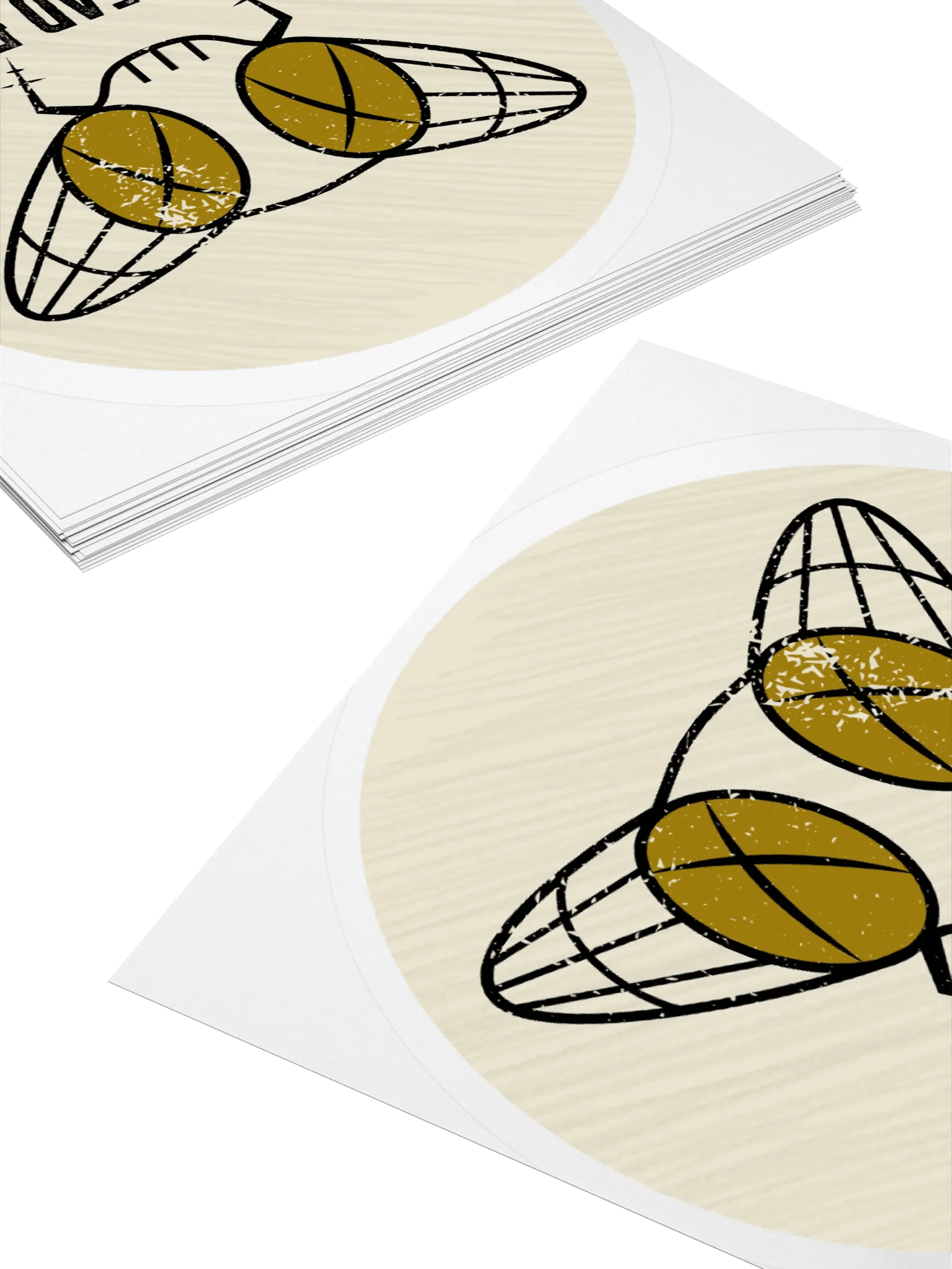 The Dead Flyz Sticker (circle) product image (4)