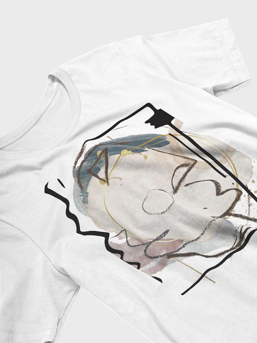 abstract face, T-shirt with art, original design product image (3)