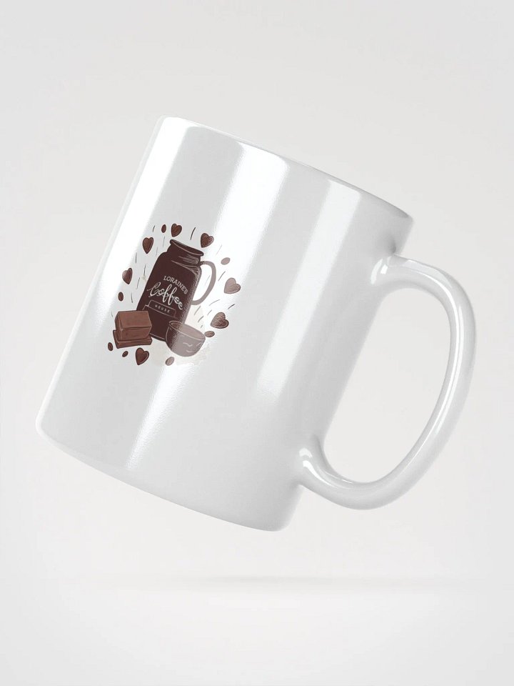 Loraine's Coffee House Brand Logo Glossy Mug product image (2)