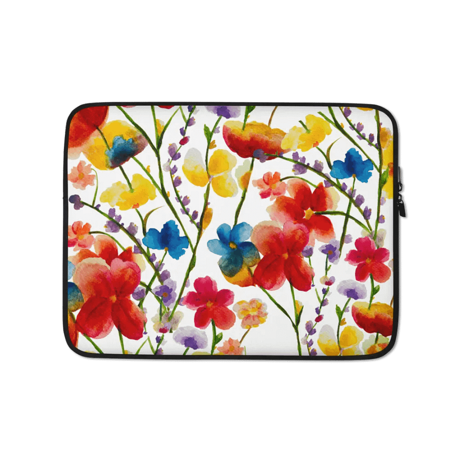 Floral Watercolor Dreams Laptop Sleeve product image (1)
