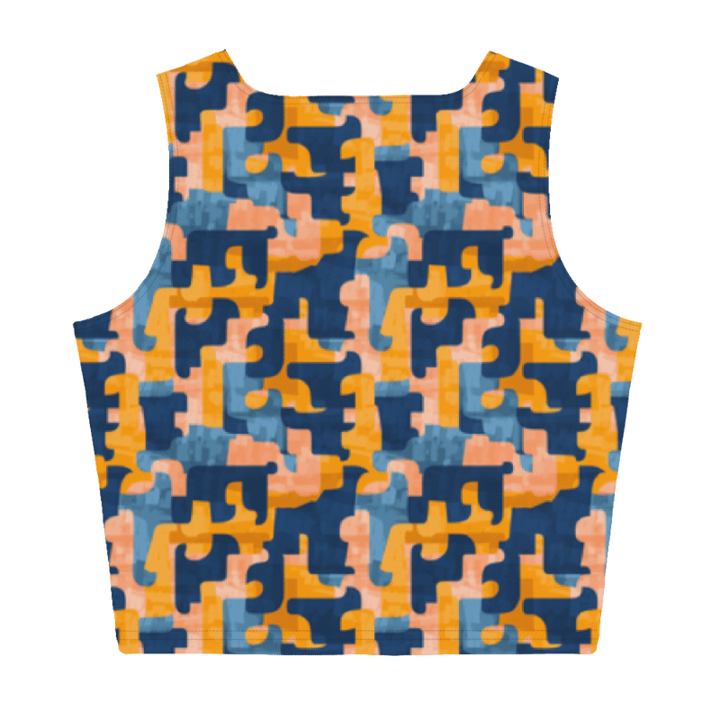 Flowing Shapes | Crop Top T-Shirt product image (6)