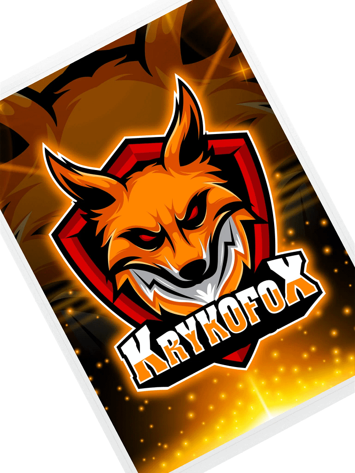 Fiery Fox Shield Kiss Cut Sticker Sheet product image (1)