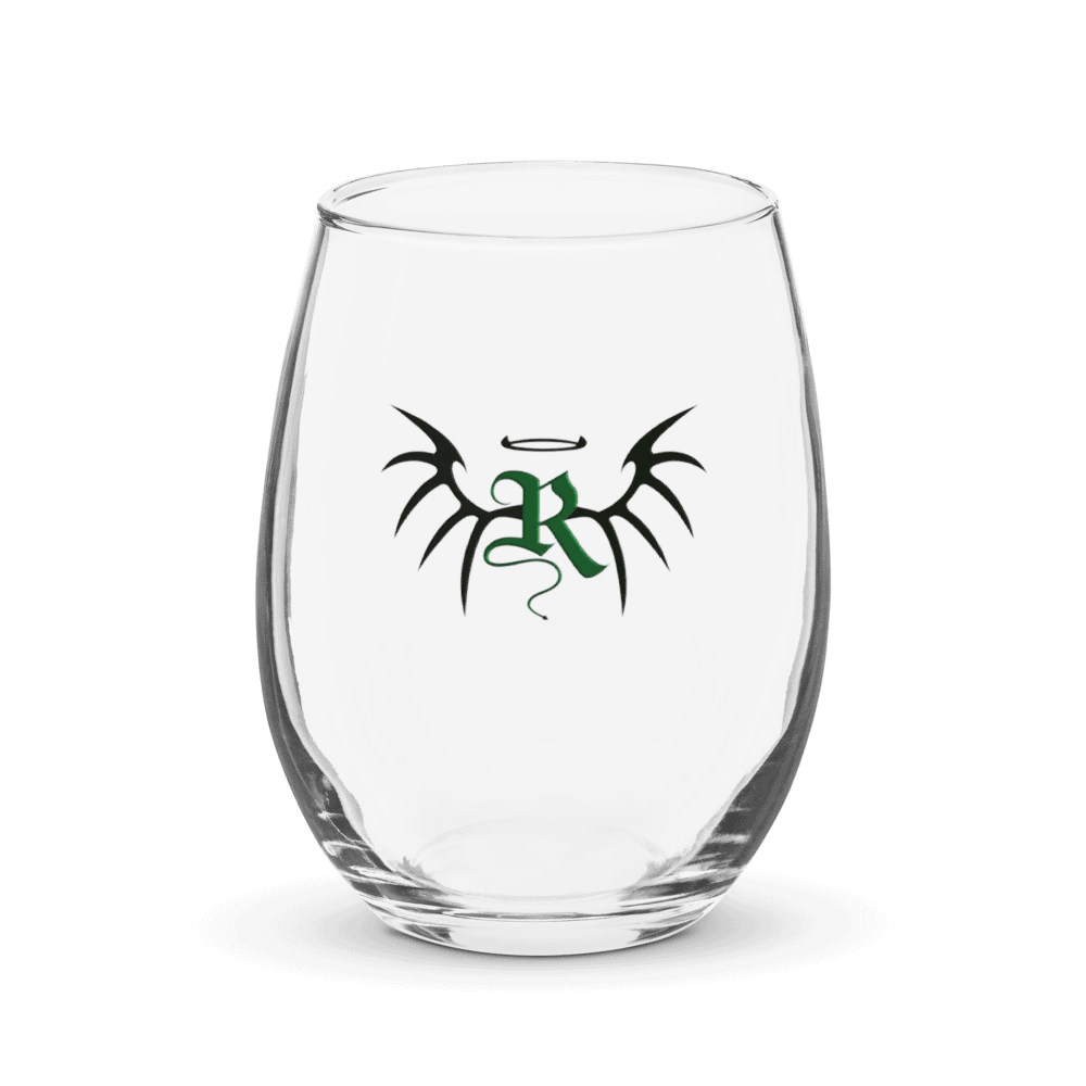 RafaZafar Logo Stemless Wineglass (green) product image (1)