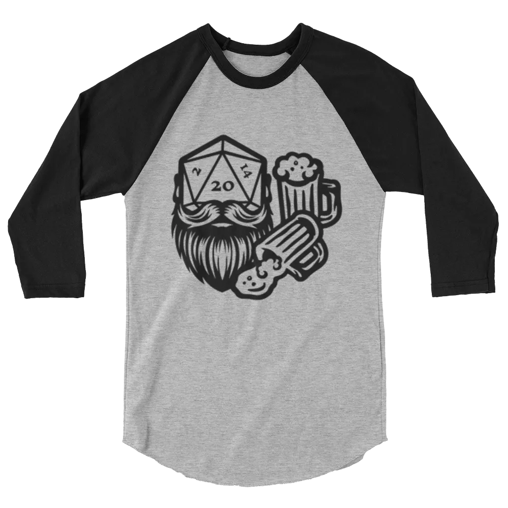 Bros black logo w/ mugs baseball shirt product image (2)