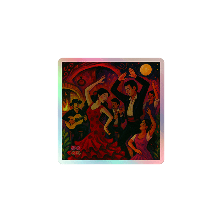 Track 1 – Fiesta en el Corazón | Holographic Sticker product image (1)