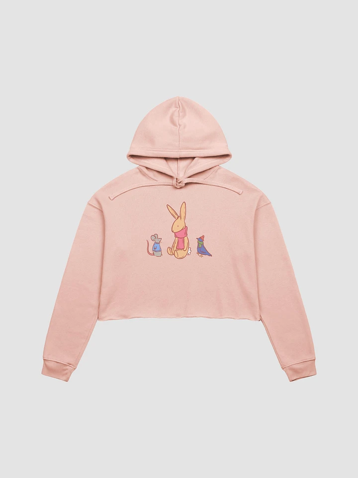 cozy critters club cropped hoodie product image (1)
