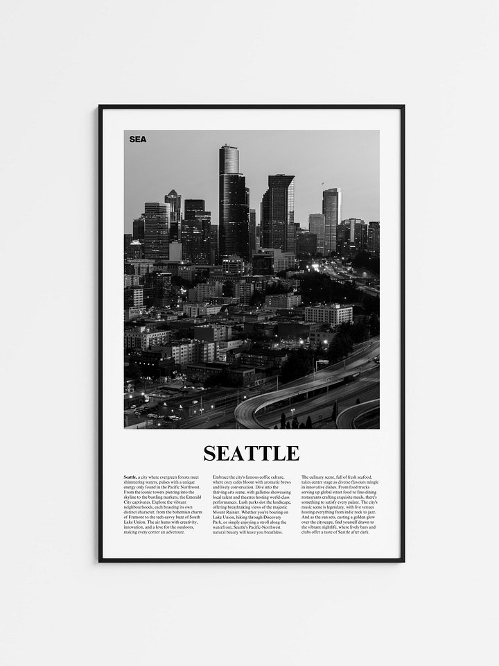 Seattle 04 Newspaper Poster product image (1)