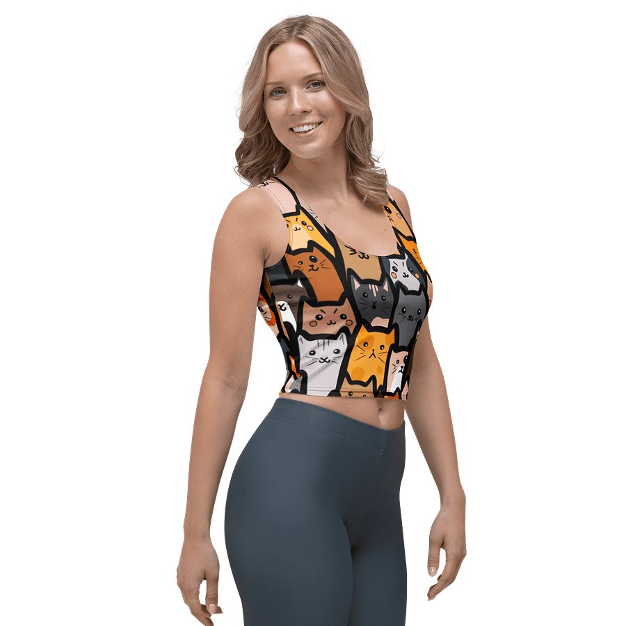 "Cats" Crop Tank Top product image (4)