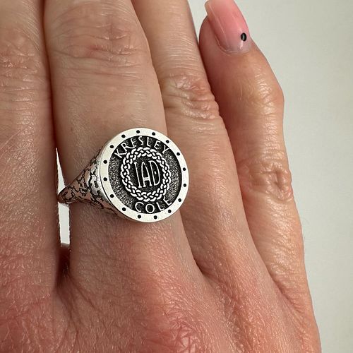 The IAD ring is now available to preorder on the store! Link in bio. Made using direct-to-metal 3D printing technology from 1...