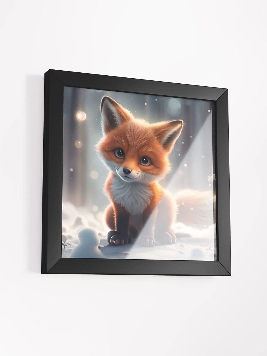 Framed Fox Snow Poster product image (19)