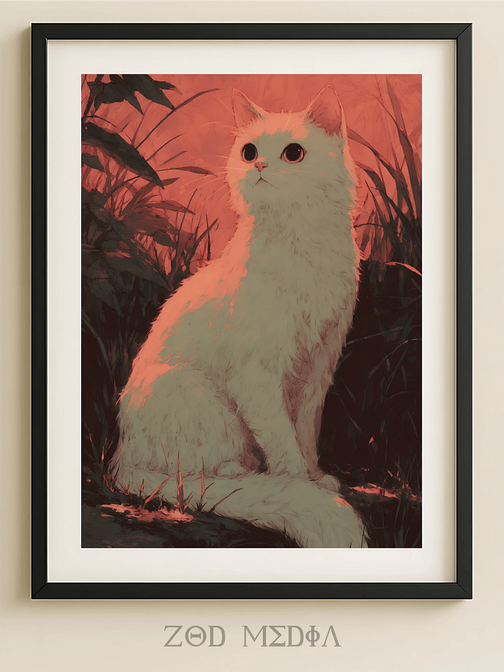 Whispering Feline - Dusk Serenity Portrait product image (1)