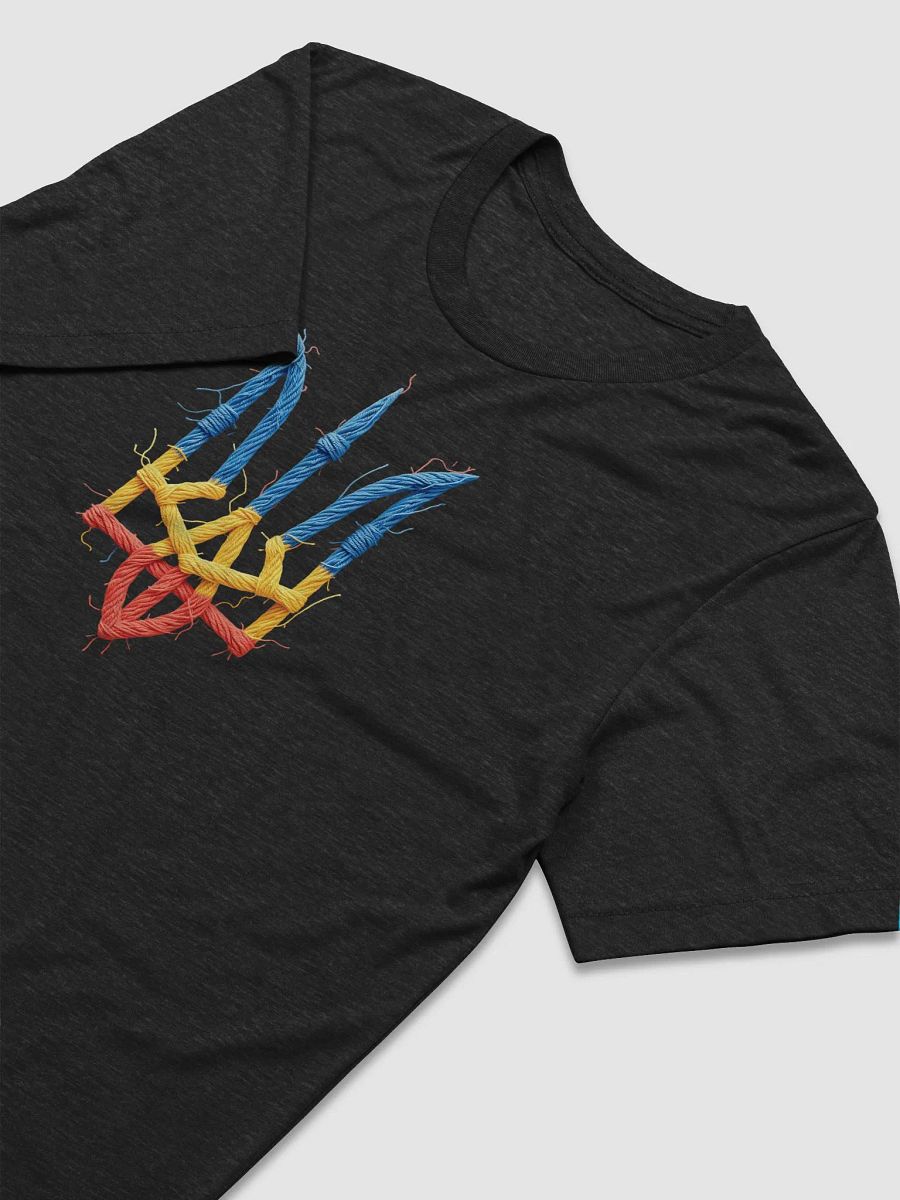 Vintage Support Ukraine Flag | Ukrainian Trident | Stand with UkraineTri-Blend Tee product image (40)
