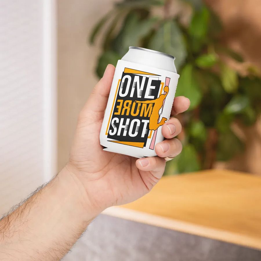 One More Shot Basketball Male Airborne Action Can Cooler - 'ONE MORE SHOT' product image (6)