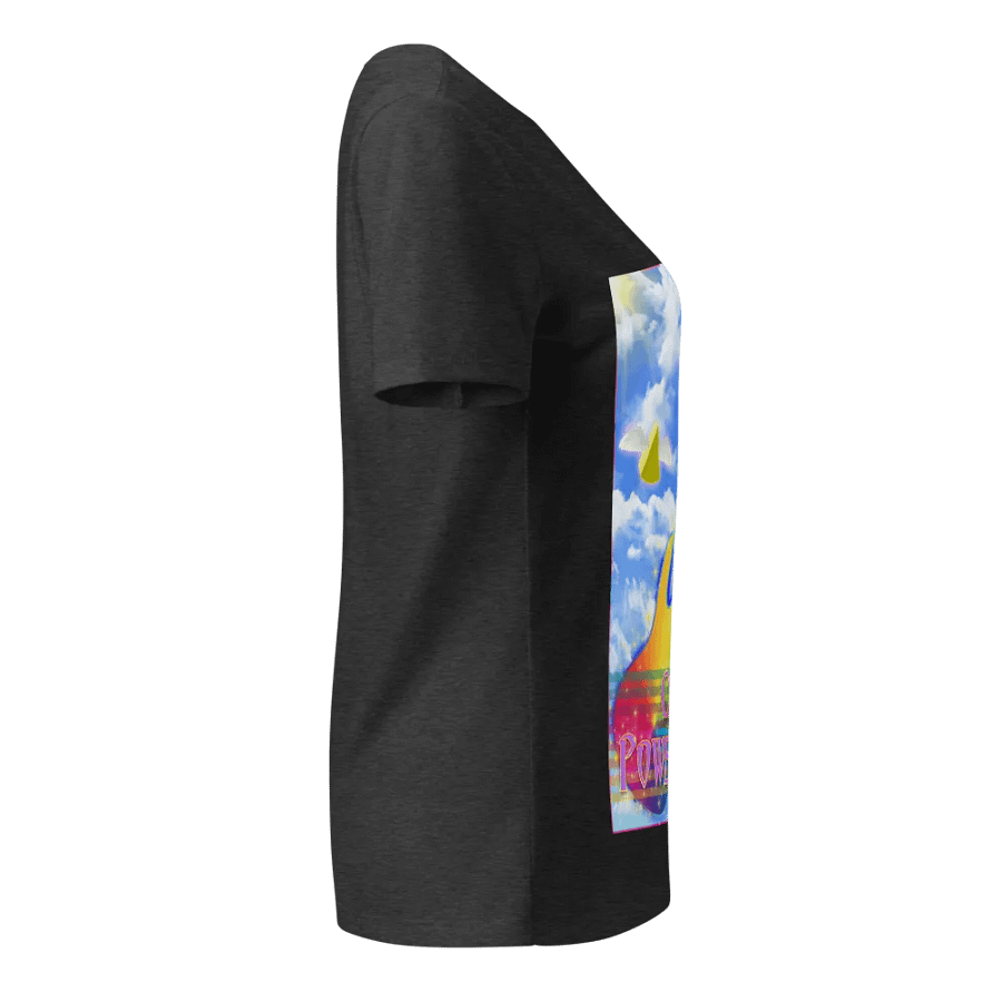 Cheesy Power Metal Relaxed Fit V-Neck T-shirt product image (3)