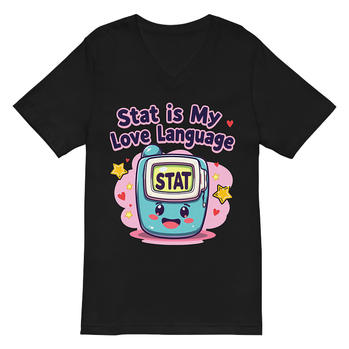 STAT Love: Playful Monitor V-Neck Tee product image (3)