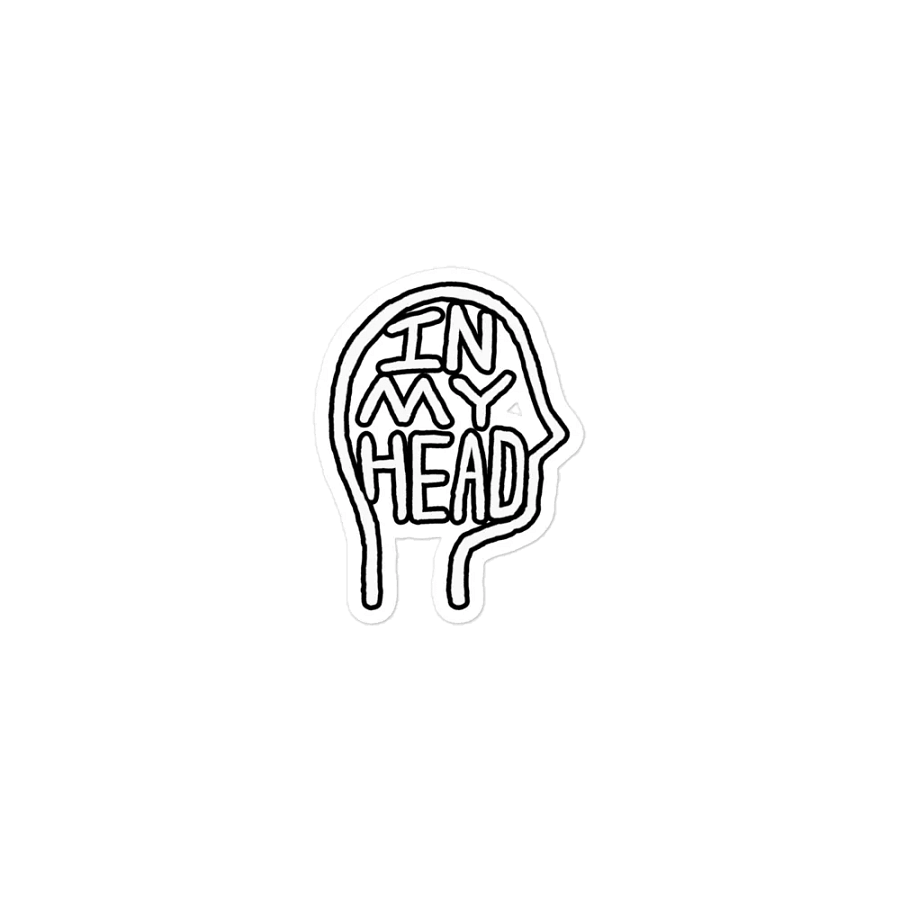 In My Head (lined design) magnet product image (1)
