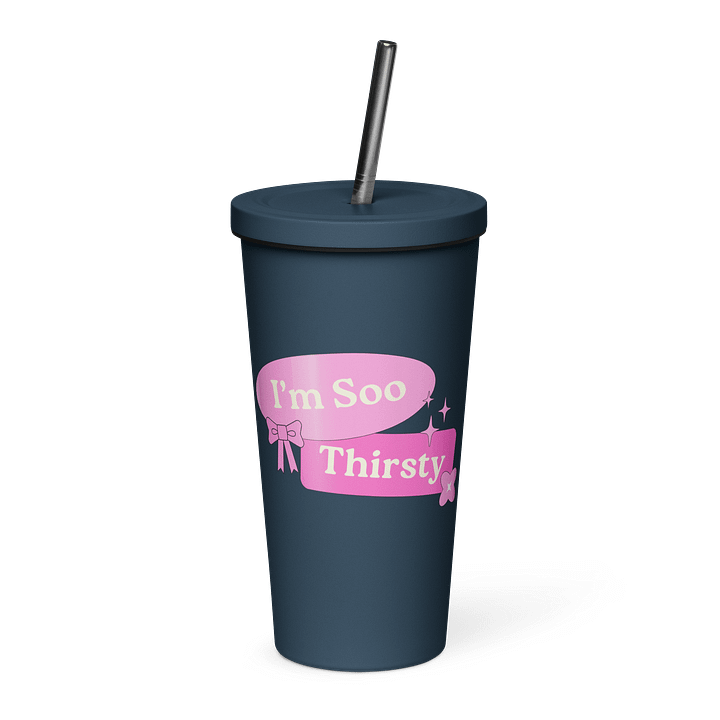 "I'm Soo Thirsty" Insulated Tumbler Navy product image (1)