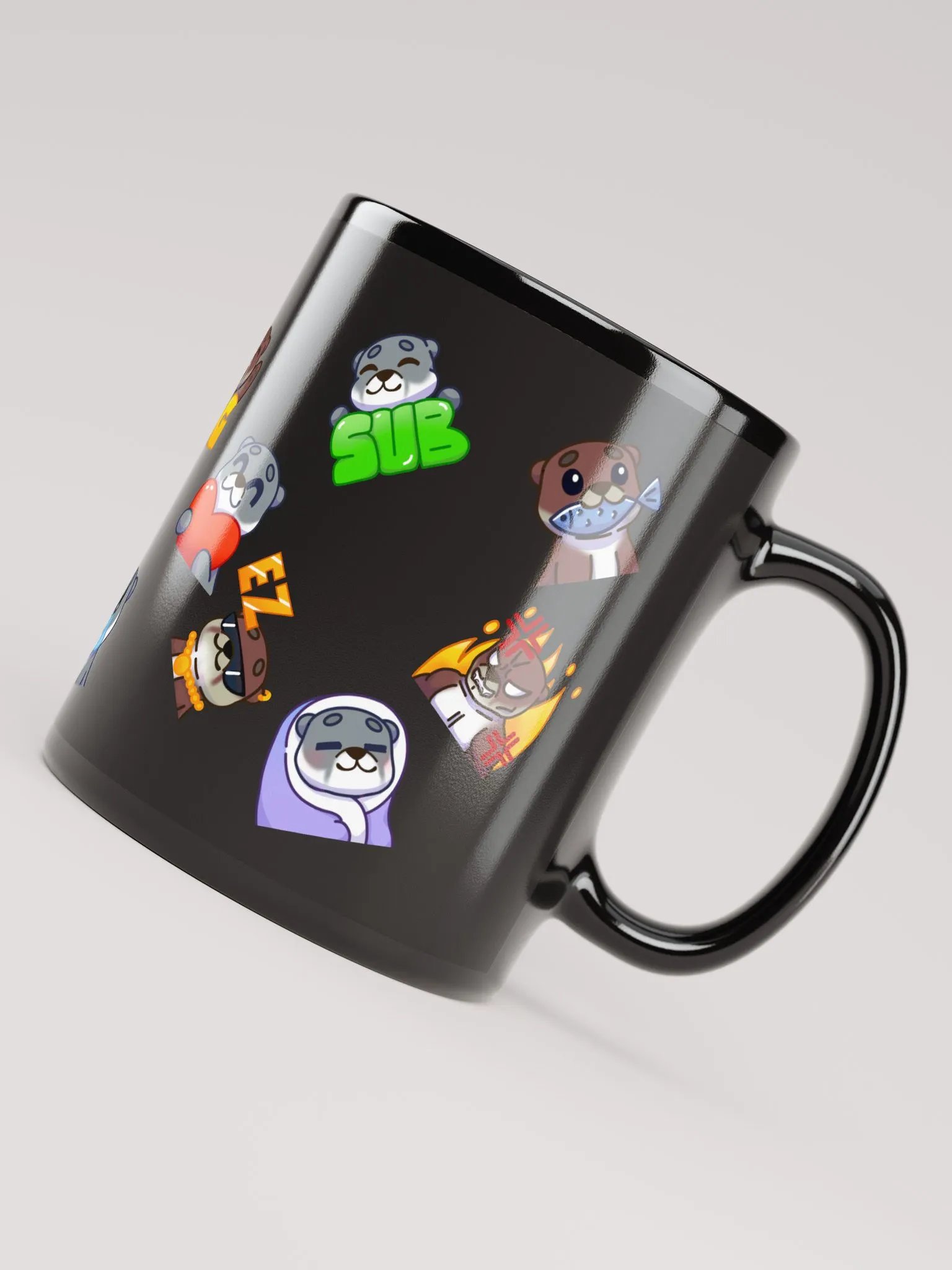 Mug noir émotes product image (4)