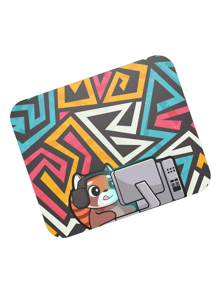 Gaming Bear Mouse Pad (Abstract) - 8.7" x 7.1" product image (2)