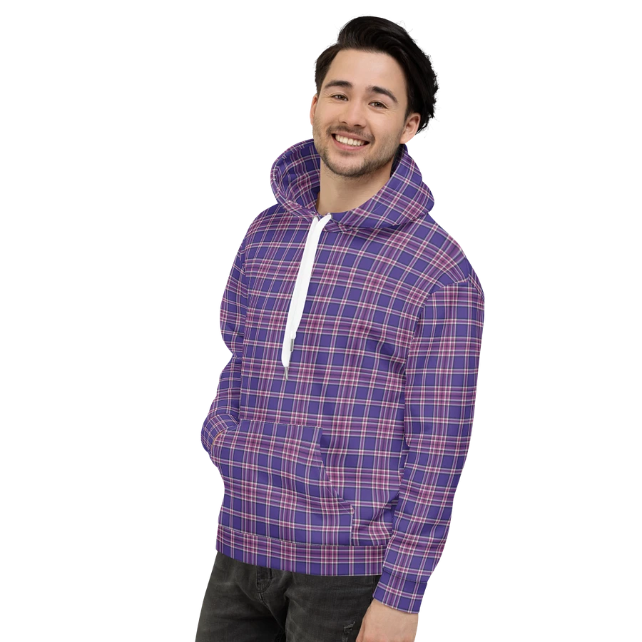Purple Orchid and Violet Plaid Hoodie product image (5)
