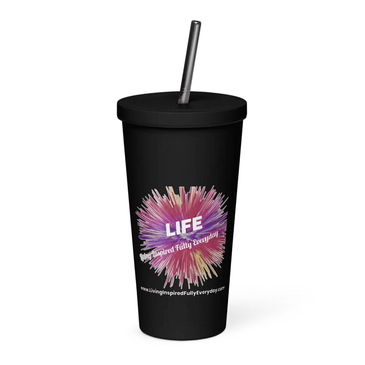 20 ounce Insulated Tumbler with a Straw product image (1)