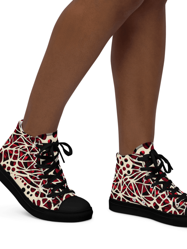 Women's Crimson Red Sneaker Ball High Tops product image (1)