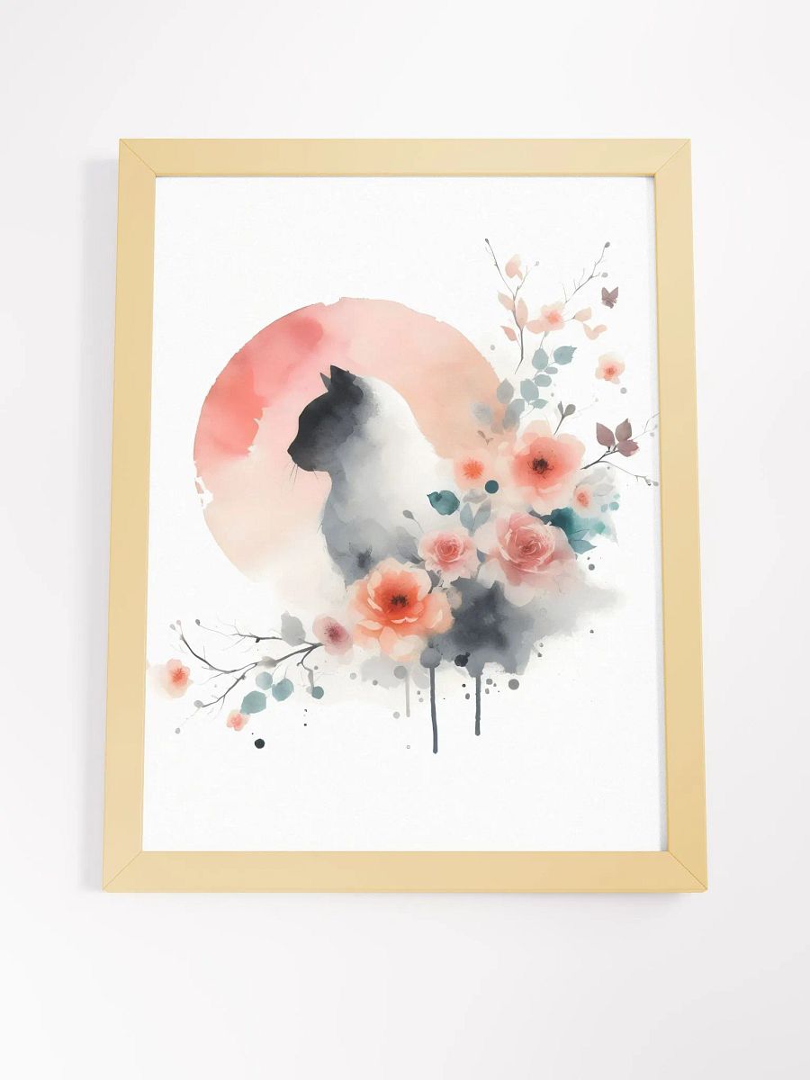 Dreamy Cat & Blossoms - Wall Art product image (16)