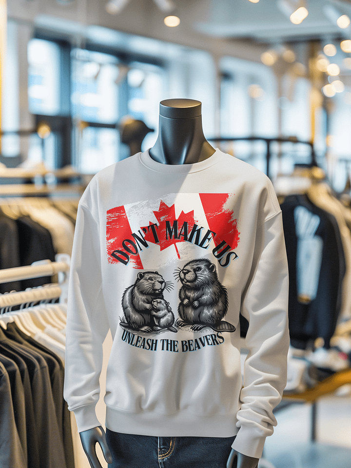 Canadian Flag 'Unleash the Beavers' Sweatshirt product image (10)