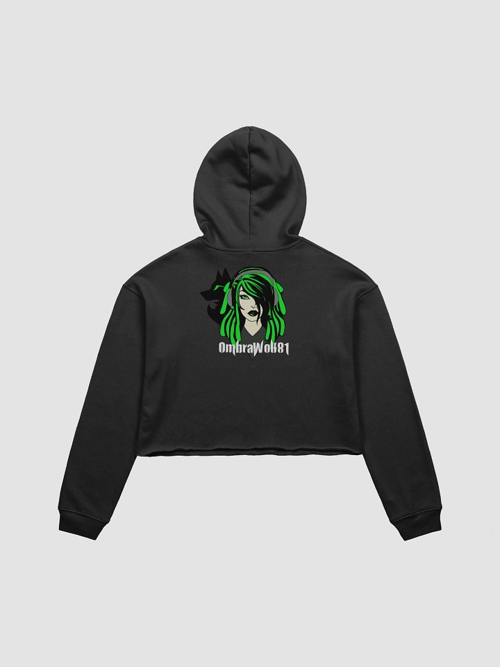Black Wolf Crop Hoodie product image (2)