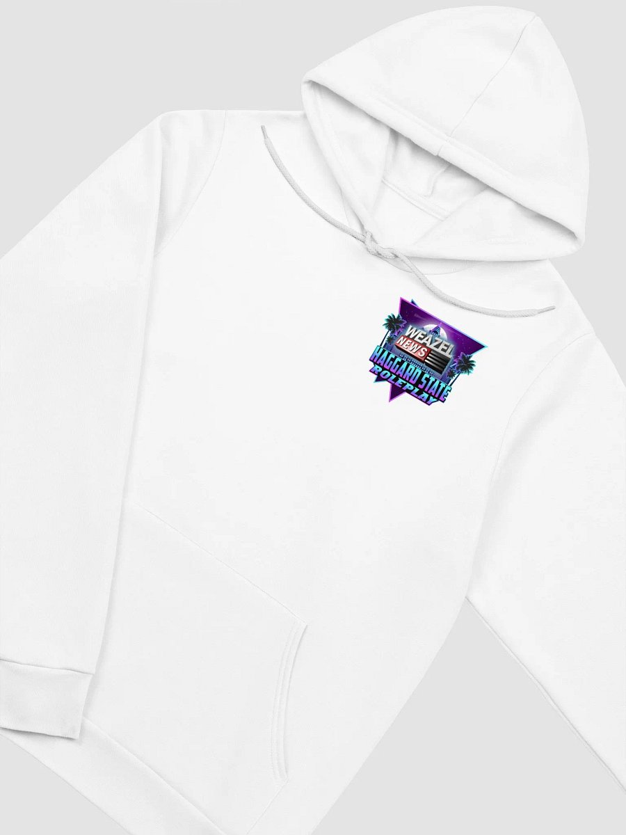 Bella+Canvas Weazel News HSRP Supersoft Hoodie (White) product image (3)