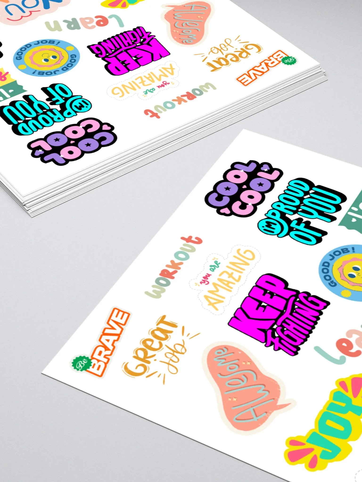 Motivational Kiss Cut Sticker Pack product image (10)