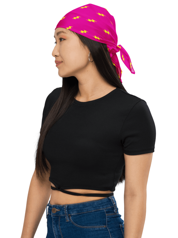Lightning Bolt Bandana in Pink product image (8)