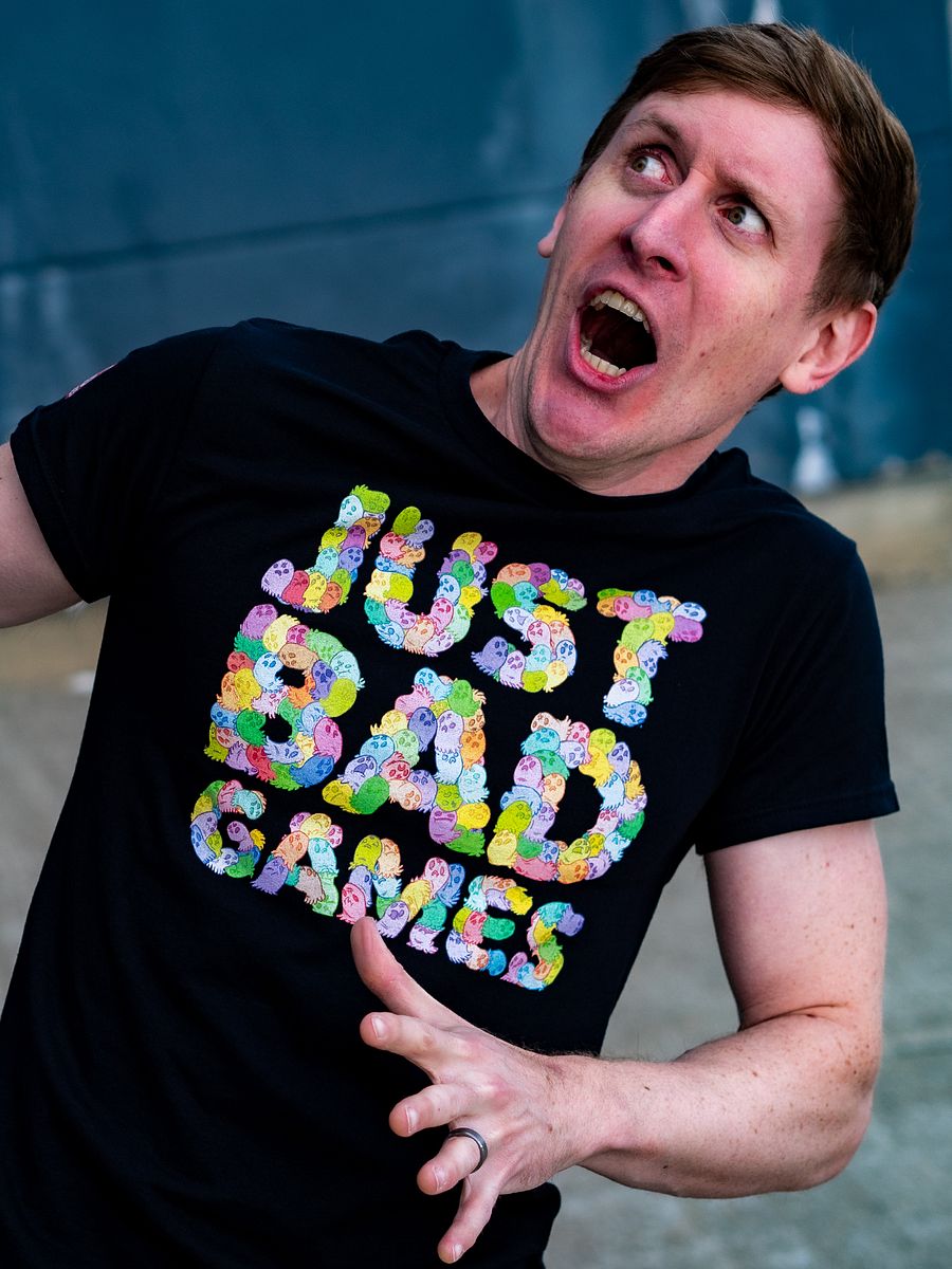 Multi-Color Money Ghost Just Bad Games Logo T-Shirt product image (2)