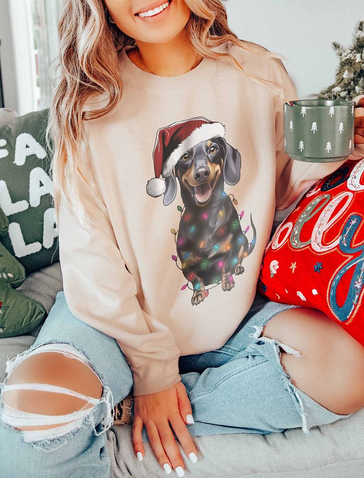 Funny Dachshund Christmas Sweatshirt for Wiener/Doxie Paw-rents product image (16)