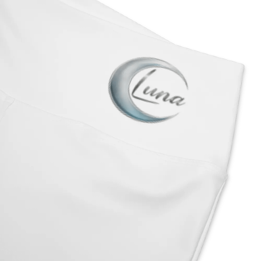 Luna Women's High-Waisted Flare Leggings with UPF 50+ and Recycled Fabric - White product image (3)