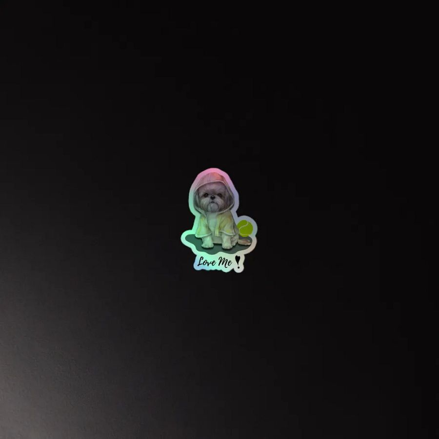 Rainy Day Pup Holographic Sticker Sheet product image (4)