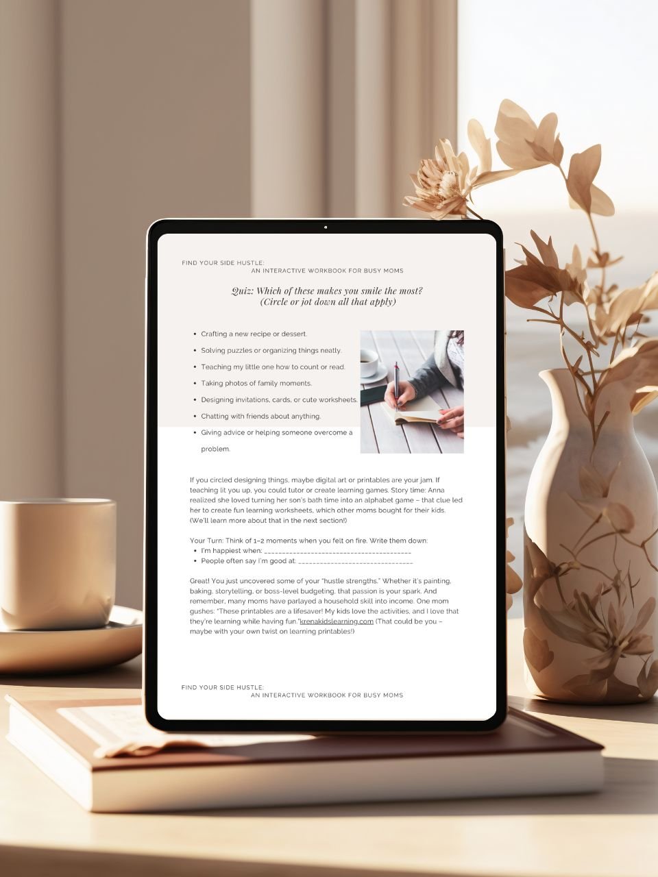 Find Your Side Hustle: An Interactive Workbook for Busy Moms product image (2)