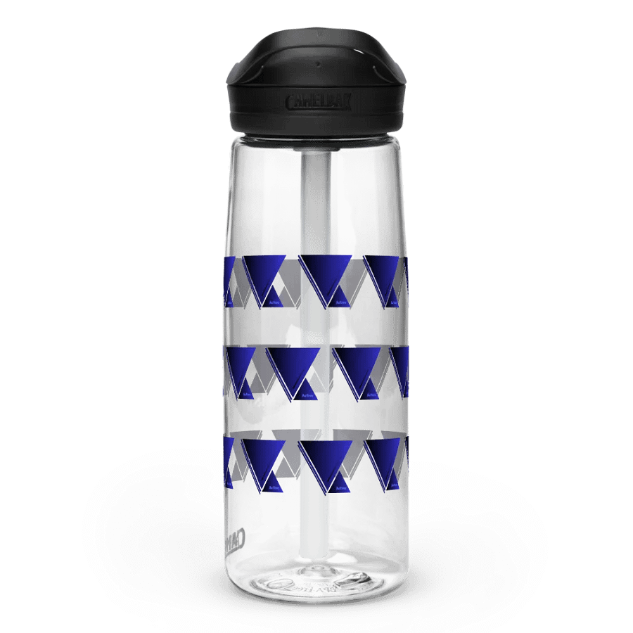 Blue Triangle Gradient Sports Water Bottle product image (7)