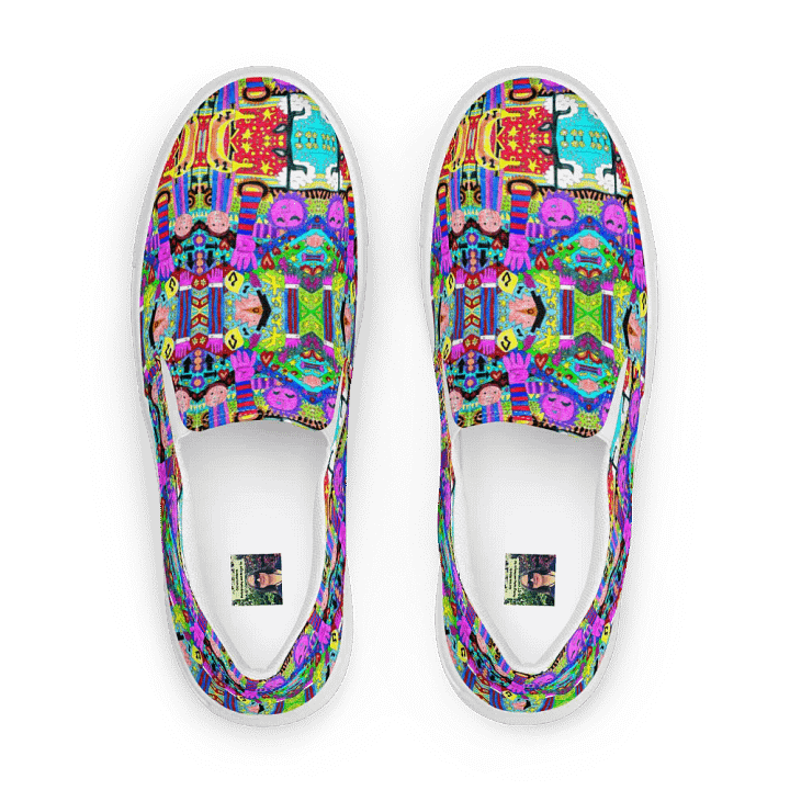 Kaleidoscope Doodle Art Elements Slip-Ons product image (2)