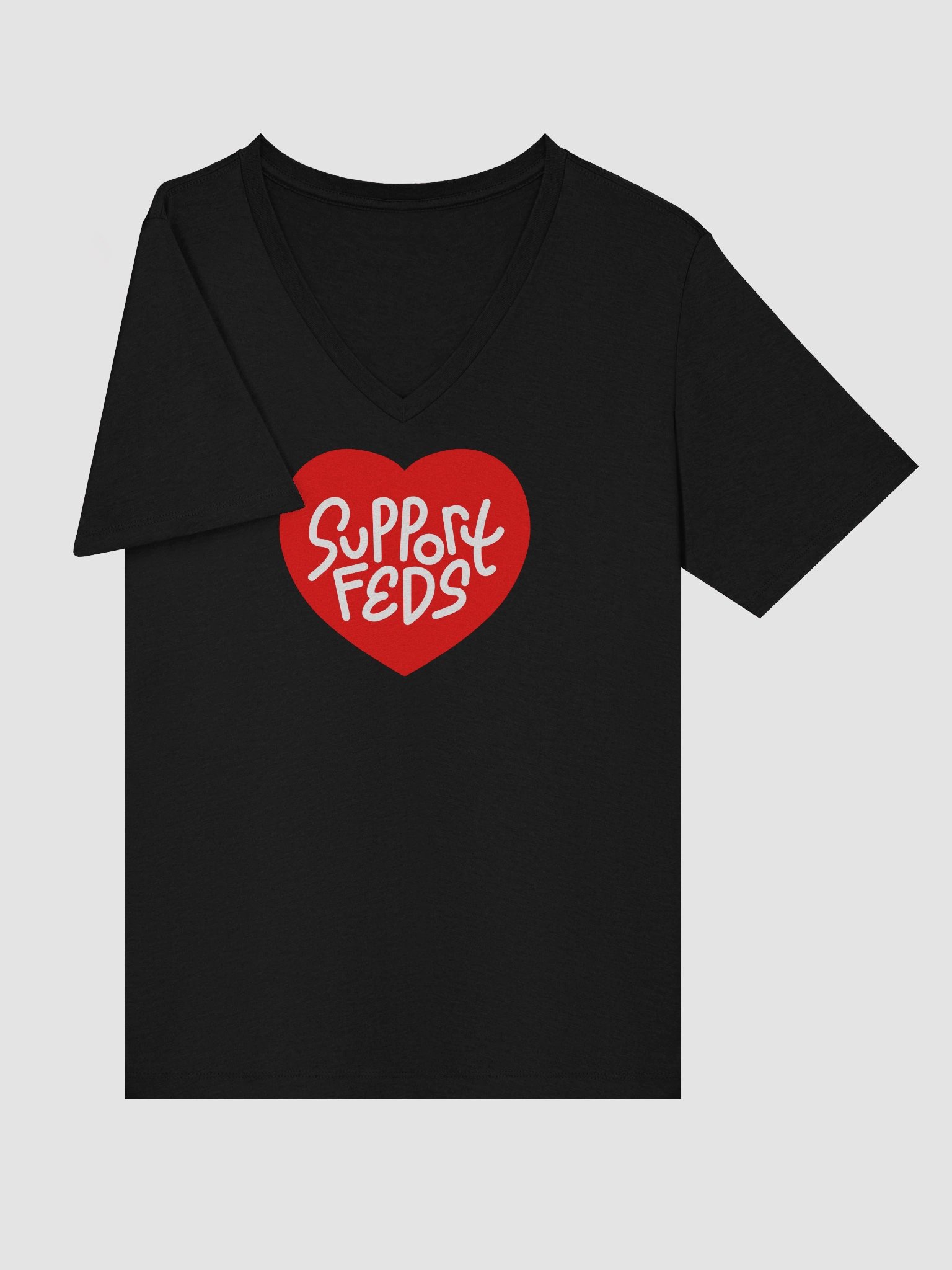 Support Feds Women's Cut V-Neck T-shirt product image (20)
