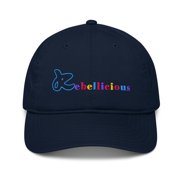 Rebellicious Organic Dad Hat Colored Text product image (7)